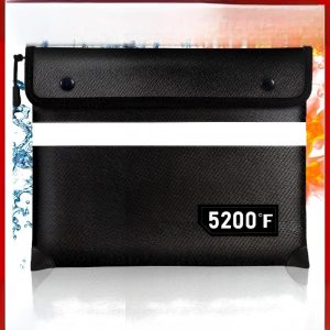 Fireproof Document Bag with Reflective Strip